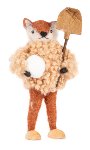 Fuchs mit Schneeball u Schaufel
