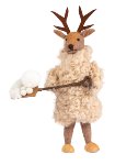 Elch mit Schneeschaufel