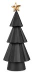 Sapin noir avec or etoile