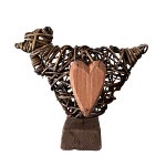 Basket cock with woodden hanger 8pcs. small
