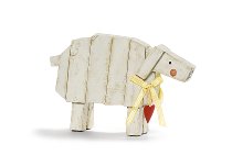 Sheep 4 pcs. wood 18 cm