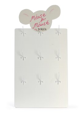 Display mit 9 Haken für Anhänger Mäus€ auf Karte
