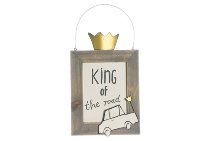 sign King of the road 12x19 cm VE 4
