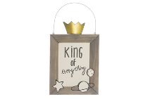 sign King of everything 12x19 cm VE 4
