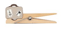 clip suitcase Gute Reise 15x6 cm 6 pcs.