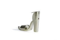 high-heeled sandal silver 16 cm 2 pcs.