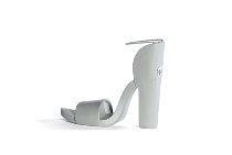 high-heeled sandal grey 16 cm 2 pcs.