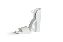 high-heeled sandal white 16 cm 2 pcs.