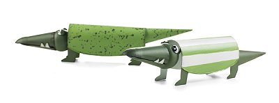 crocodile 2 ass. 25 cm 6 pcs.