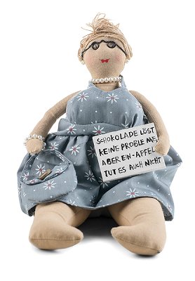 Kantensitzer Lady "Schokolade löst ..."
