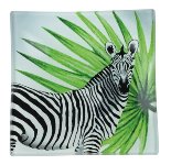 plate zebra 10 x 10 cm 12 pcs.