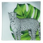 piatto leopardo 15x15 cm; 12 pz.