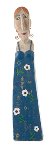 Dame avec robe bleu 48 cm 2 pcs.