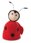 Eggwarmer ladybug 12 pcs. 10 cm