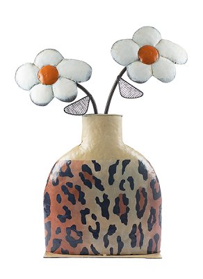 vase avec fleurs leoprint 50 cm 2 pcs.