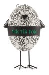 Poule vert 20 cm 4 pcs