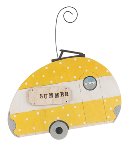 caravan ornament yellow 22x16 cm 12 pcs.