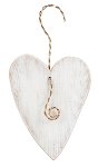 coeur blanc 30 cm 6 cm