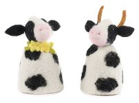 Egg warmer cow 2 asst 12 pcs. 12 cm