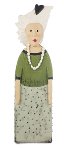 dame au pull vert 39 cm 2 pcs.