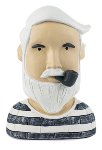 head Sailor with a pipe 26 cm 2 pcs.