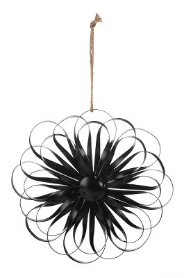 Anhänger Blume schwarz