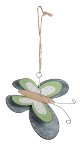 butterfly ornament green 10 cm 12 pcs.