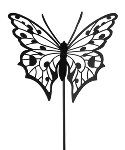 Sticker Schmetterling