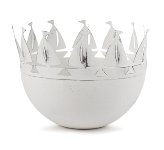 tealight holder with boats 12 cm 4 pcs.