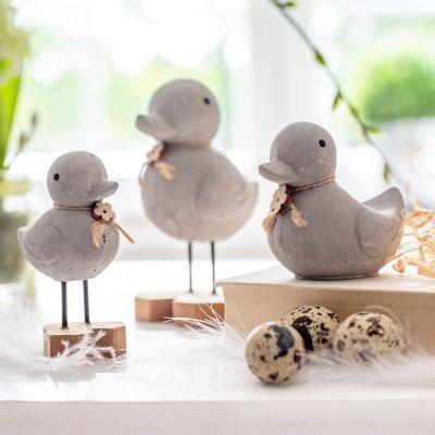 Ente mit Blume