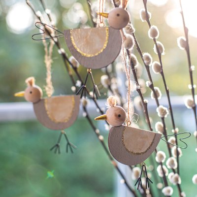 bird ornament 3 ass. 11 cm 36 pcs.