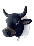 clothes hook cow black 26 cm 2 pcs.