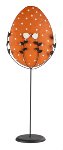 uovo arancione 50 cm, 4 pz.