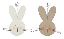 rabbit ornament 2 ass. 18 cm 12 pcs.