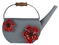 water can red flower 28x20 cm 4 pcs.