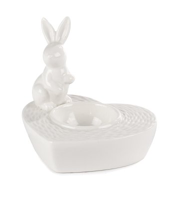 egg cup with rabbit 10 cm 6 pc.