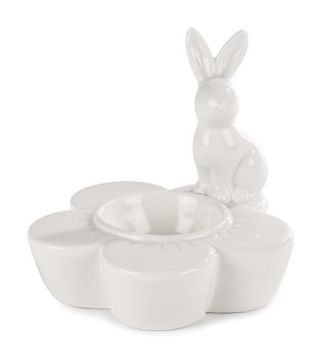 Eierbecher Blume mit Hase