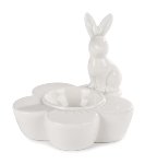 egg cup flower with rabbit 10 cm 6 pc.