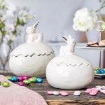 Boîte avec lapin 16 cm, 4 pcs