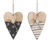 heart hanger 2 ass. 15 cm 24 pc.
