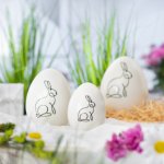 egg with rabbit 9 cm 12 pc.