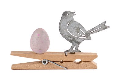 clip with bird 7x5 cm 24 pc.