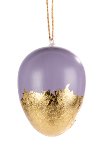 Anhänger Ei lila/gold 8 cm VE 24