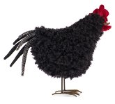 poule noir 30 cm, 2 pcs