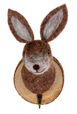 Kleiderhaken Hase 13 cm VE 6
