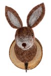 hook rabbit head 13 cm 6 pcs.