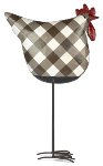 Chicken brown checkered 50 cm 2 pcs.