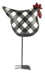 Chicken black checkered 50 cm 2 pcs.