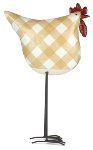Chicken beige checkered 50 cm 2 pcs.