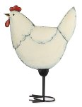 Chicken 42 cm white 2 pcs.